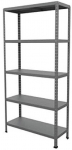 LAORIIUL 1870X1000X400MM. METALL. 5-RIIULIGA. 80KG / RIIUL POLT&Uuml;HENDUS MUST ANTRASIIT