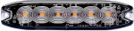 STROBO VILKUR KOLLANE 6-LED 12 / 24V. MADAL 130X30X7MM