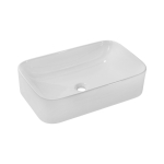 Pealpaigaldatav valamu KATI, 61x38 cm, valge keraamika