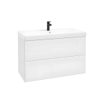 Sahtlitega valamukapp MO-RE D100, valge matt, 100 cm, seinale kinnitatav