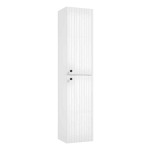 Ustega vannitoakapp FUEGO C37, valge matt, 37 &times; 170 &times; 32 cm, seinale kinnitatav