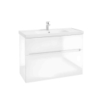 Sahtlitega valamukapp ROCK D100, valge, 100cm, seinale kinnitatav