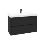 Sahtlitega valamukapp MO-RE D100, must matt, 100 cm, seinale kinnitatav