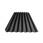 V&auml;rvitud eterniit laineplaat Fibrodah Klassik must 1750&times;1130 mm