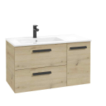 Valamukapp FARO D90 vasakpoolsele valamule, artisan tamme dekoor, 90 cm, seinale kinnitatav