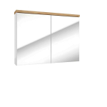 Peeglikapp SPACE SYSTEM E80, peegel / valge k&otilde;rgl&auml;ige, 80 cm, seinale kinnitatav