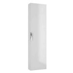 K&otilde;rge vannitoakapp FLOU C42, valge k&otilde;rgl&auml;ige, 42 cm, seinale kinnitatav