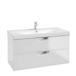 Sahtlitega valamukapp FLOU D100, valge k&otilde;rgl&auml;ige, 100 cm, seinale kinnitatav