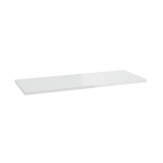 Lamineeritud t&ouml;&ouml;tasapind 100x46x2.5cm, valge k&otilde;rgl&auml;ige