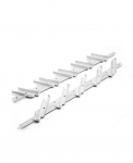 Ribiseina kandurid Privaed Flow Core 500 mm, RAL 9003 valge komposiit