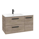 Valamukapp FARO D90 vasakpoolsele valamule, rockfordi p&auml;hkli dekoor, 90 cm, seinale kinnitatav