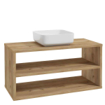 Avatud valamukapp EMPOLI OPEN D100, kuldtamme dekoor, 100 cm, seinale kinnitatav