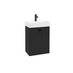 Uksega valamukapp MO-RE D50, must matt, 50 cm, seinale kinnitatav