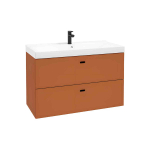 Sahtlitega valamukapp MO-RE D100, Bodega (pruun) matt, 100 cm, seinale kinnitatav (freesitud k&auml;epidemetega)