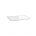 Lamineeritud t&ouml;&ouml;tasapind 60x46x2.5cm, valge k&otilde;rgl&auml;ige