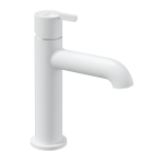 Valge valamusegisti Deante Silia 17.9 cm, messing