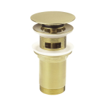 Harjatud kuld valamu &auml;ravoolupesa Click s&uuml;steemiga 1 1/4"