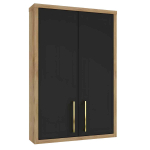 Seinakapp EMPOLI A60, must matt / kuldtamme dekoor, 60 cm, seinale kinnitatav