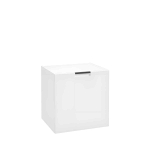 Vannitoakapp pesukorviga, AVOLA B50, valge matt, 50 cm, seinale kinnitatav