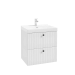 Sahtlitega valamukapp FUEGO D60, valge matt, 60 cm, seinale kinnitatav