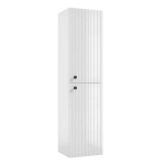 K&otilde;rge vannitoakapp RIETTI C35, valge k&otilde;rgl&auml;ige, 35 cm, seinale kinnitatav