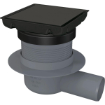 Du&scaron;itrapp koos &auml;ravoolu ja &uuml;mberp&ouml;&ouml;ratava kattega 13 cm, Deante must