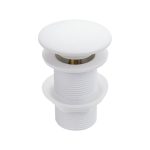 Matt valge valamu &auml;ravoolupesa Click s&uuml;steemiga 1 1/4", komposiitkattega