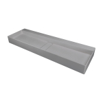 Pinnapealne valamu Blur 120x40x12 cm, hall graniit