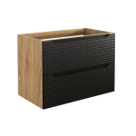 Valamukapp LUXOR BLACK, must matt/tamm, 80 cm, seinale kinnitatav