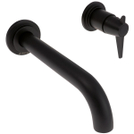 Must seinapealne valamusegisti Deante Temisto 19.8 cm, messing