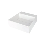 Pinnapealne valamu Correo 40x40x13 cm, valge graniit