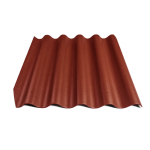 V&auml;rvitud eterniit laineplaat Eternit Villa tumepunane 875x920 mm