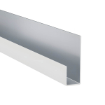V&auml;rvitud alumiiniumist J-profiil Hardie VL MetalTrim lumivalge 3000 mm, 10 tk