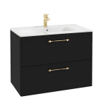 Valamukapp METRO SYSTEM D80, must matt, 80 cm, seinale kinnitatav