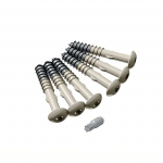 V&auml;rvitud Cedral voodrilaua kruvid 4,8 x 38 mm C02 Vaniljevalge, 100 tk