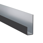 V&auml;rvitud alumiiniumist J-profiil Hardie VL MetalTrim s&uuml;da&ouml;&ouml; must 3000 mm, 10 tk
