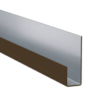 V&auml;rvitud alumiiniumist J-profiil Hardie VL MetalTrim kastanipruun 3000 mm, 10 tk