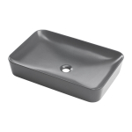 Pinnapealne valamu Tess 59.7x11.1x39.6 cm, hall keraamika