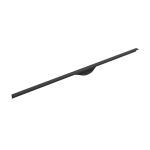 Kapi k&auml;epide 80 cm Luna, matt must alumiinium