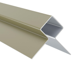 V&auml;rvitud alumiiniumist v&auml;lisnurgaprofiil Hardie MetalTrim samblaroheline 3000 mm, 5 tk