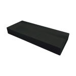 Pinnapealne valamu Blur 80x40x12 cm, must graniit