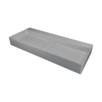 Pinnapealne valamu Blur 80x40x12 cm, hall graniit