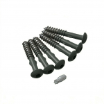 V&auml;rvitud Cedral voodrilaua kruvid 4,8 x 38 mm C75 Metallroheline, 100 tk