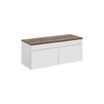 Valamukapp ICONIC WHITE, valge matt/tamm, 120 cm, seinale kinnitatav