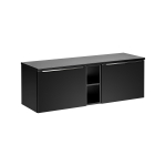 M&ouml;&ouml;blikomplekt SANTA FE BLACK, must matt, 140 cm, seinale kinnitatav