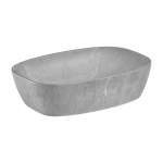 Pealpaigaldatav valamu ANNA, 50x38 cm, hall marmori imitatsiooniga keraamika