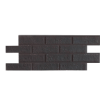 Dekoratiivkivi imiteeriv fassaadi- ja soklikate Flexolith 328x880 mm, S-RUSTIC 119 must, 4.25 m2