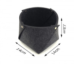 Vildist korv &bdquo;Martin˙ &ndash; tugev vilt, praktiline hoiukorv - Grafiit