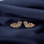 K&otilde;rvar&otilde;ngad ˙Liblika tiivad˙ - kollane/oranz, kristall, puidust (19&times;11 mm)