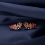 K&otilde;rvar&otilde;ngad ˙Liblika tiivad˙ - punane-sinakas, kristall, puidust (19&times;11 mm)